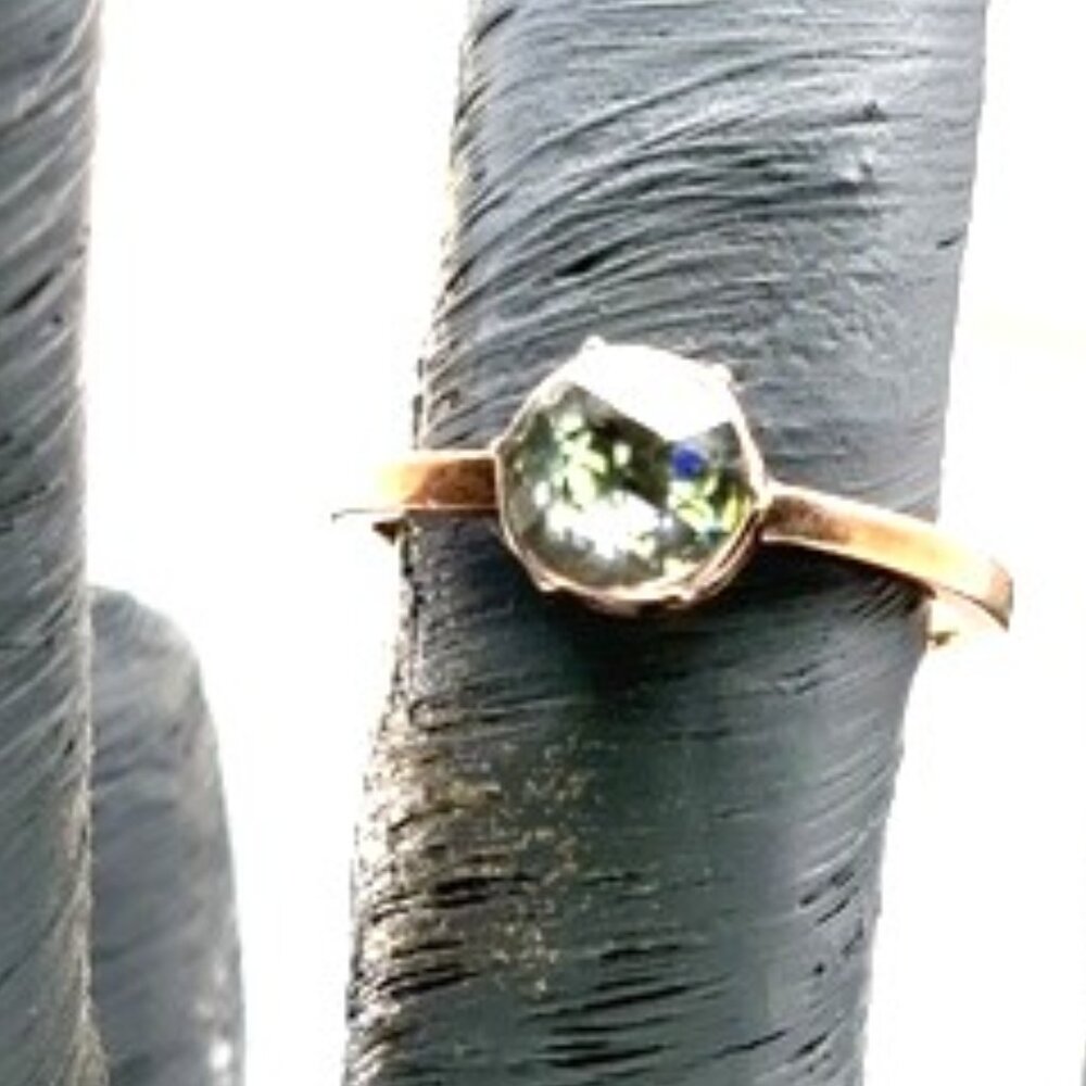 Antique Rose Cut diamond engagement ring - Picture 6 of 6
